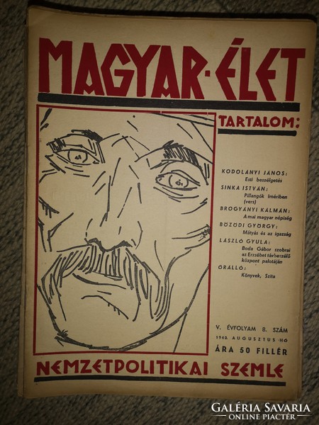 Magyar élet - Nemzetpolitikai szemle V. évfolyam 5 szám