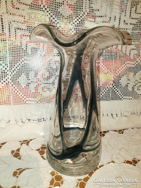 Art deco beautiful glass vase