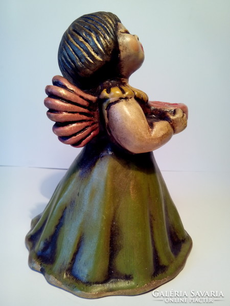 Vintage bozner angel thun marked ceramic angel angel candlestick