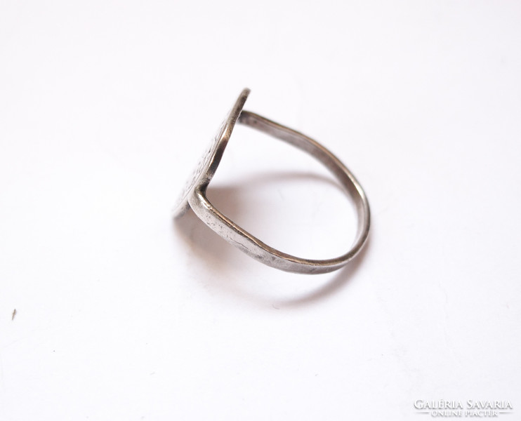Silver copy of medieval ring.