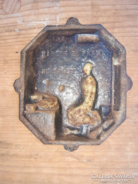 Antique cast iron ashtray