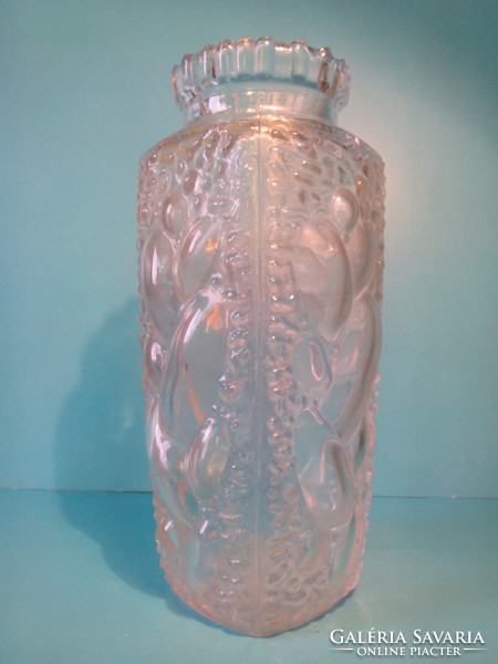 Antique old rare collector's glass vase jiri brabec - sklo union