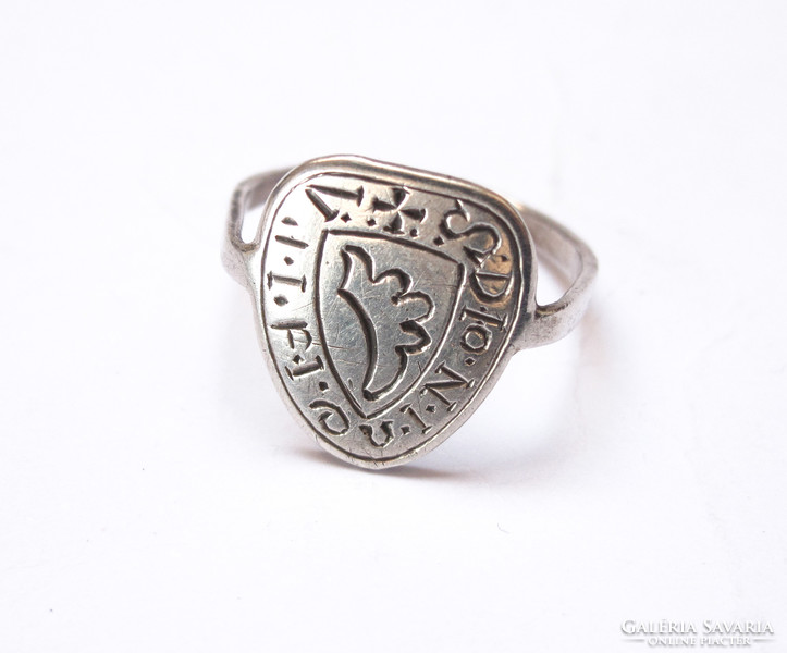 Silver copy of medieval ring.