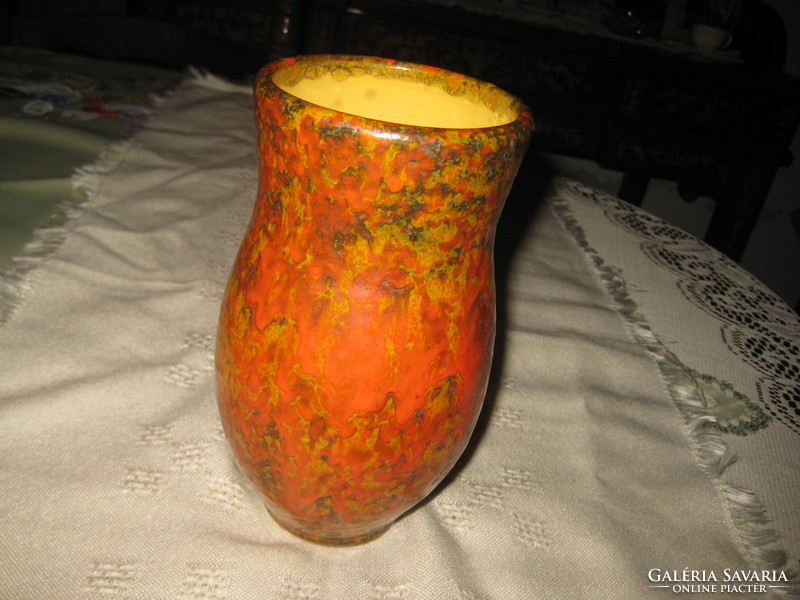 Retro váza , Tófej ,  szép állapot  20 cm