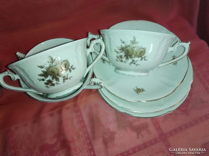 Antik, Mosa luxus  vintage porcelán szettek...bajor Tettau márka.
