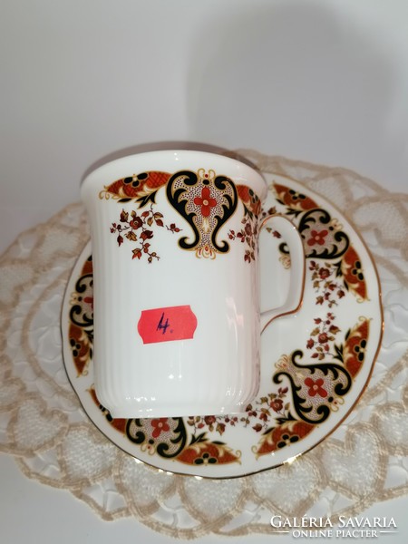 English luxury bone china breakfast mug and small plate, breakfast set 4.