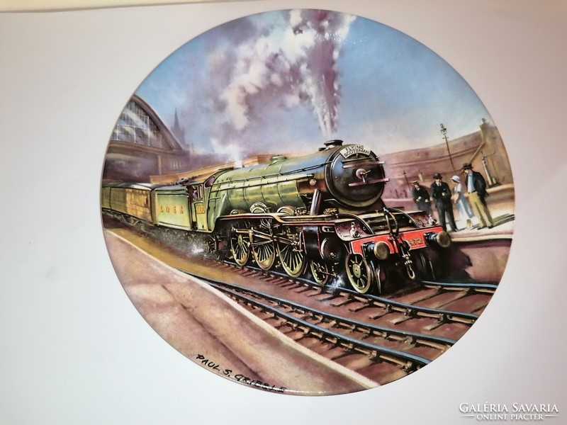 BRADEX FLYING SCOTSMAN VONATOS DÍSZTÁNYÉR 1988.