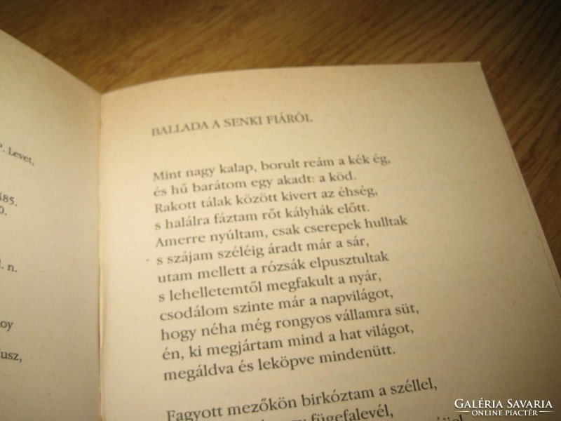 F. Villon  balladái   , Faludi György  átköltésében