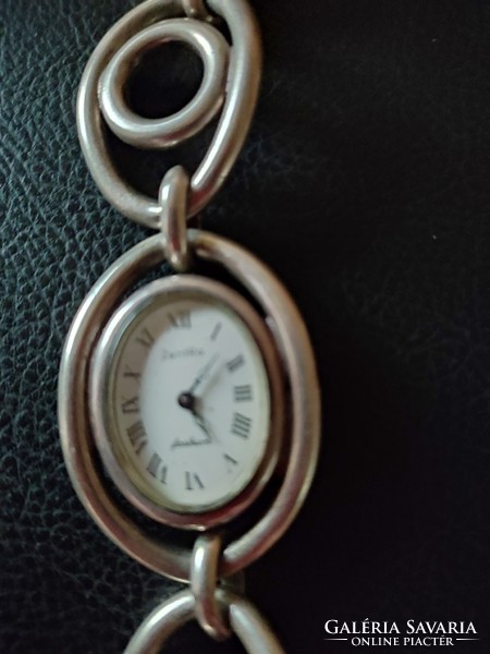 Régi, ezüst női karóra, óra ( súlyos darab, 81 gramm)