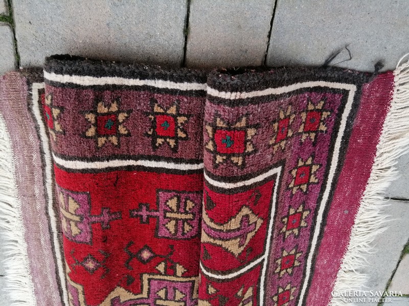 Afgán nomád kézi csomózású szőnyeg szép tiszta állapotban. Alkudható!