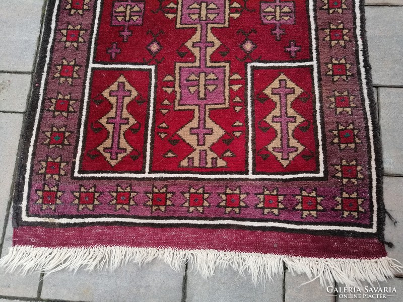 Afghan nomadic hand-knotted rug in nice clean condition. Negotiable!