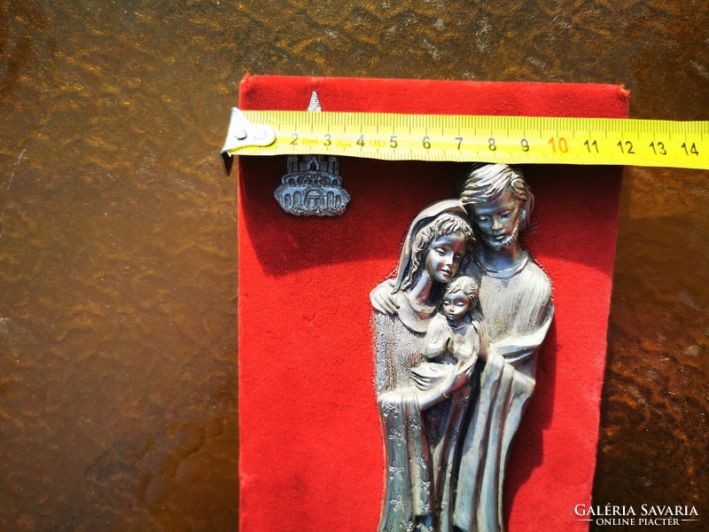 The holy family, tin wall decoration