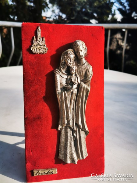 The holy family, tin wall decoration