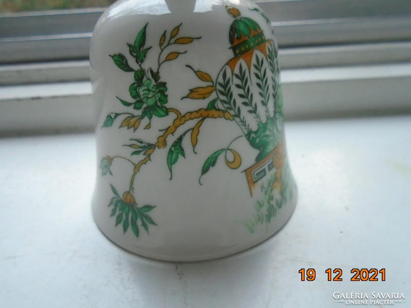 Ritka KOWLOON mintával vintage angol porcelán csengő Crown Staffordshire