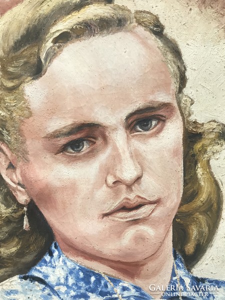 Female portrait painting 1949