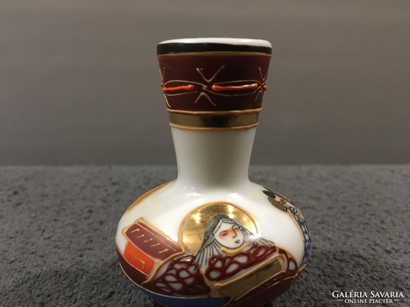 Satsuma Japanese Rare Mini Vase !!!! 6X4.5 Cm !!!