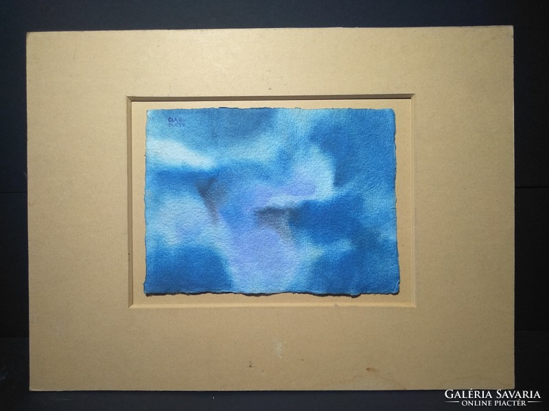 Csák Máté (1938-2017) Felhők (akvarell)
