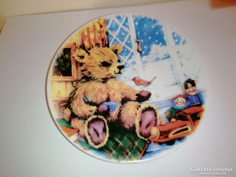 English, cute, teddy bear fairy tale, decorative plate 3.