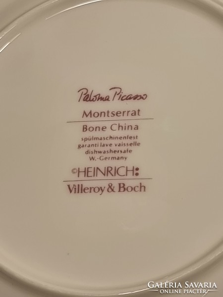 Villeroy Boch Montserrat Paloma Picasso 6 db-os süteményes porcelán szett