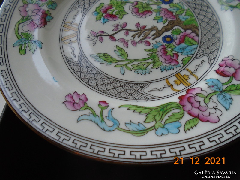 Antique English Aynsley Hand Painted Hand Numbered Decorative Oriental Floral Pattern Plate