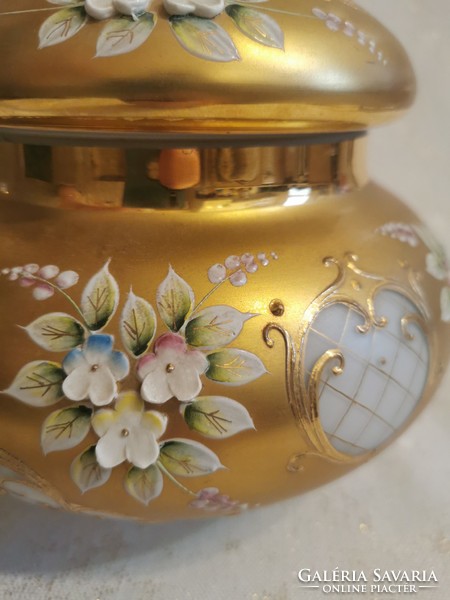 Bohemian glass container