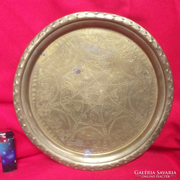 Copper, bronze engraving bowl, plate.
