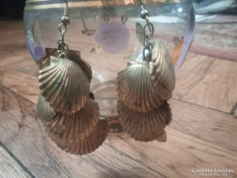 Two pairs of 1980s quality copper earrings