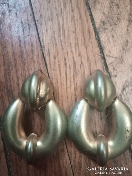 Two pairs of 1980s quality copper earrings