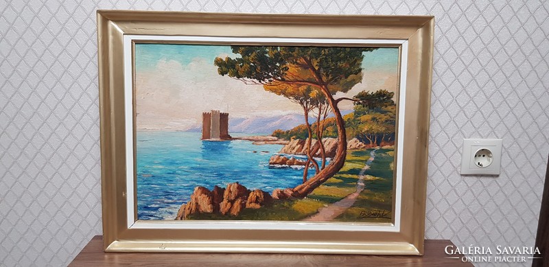 Mediterranean oil painting ...... Beautiful condition