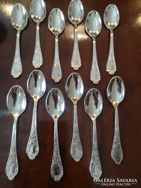 Silver-plated 12-person cutlery set arg 800 italy