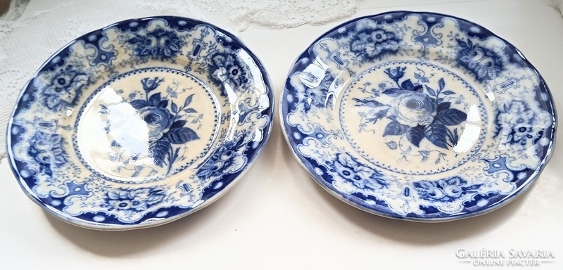 Antik Villeroy&Boch fali tányér pár