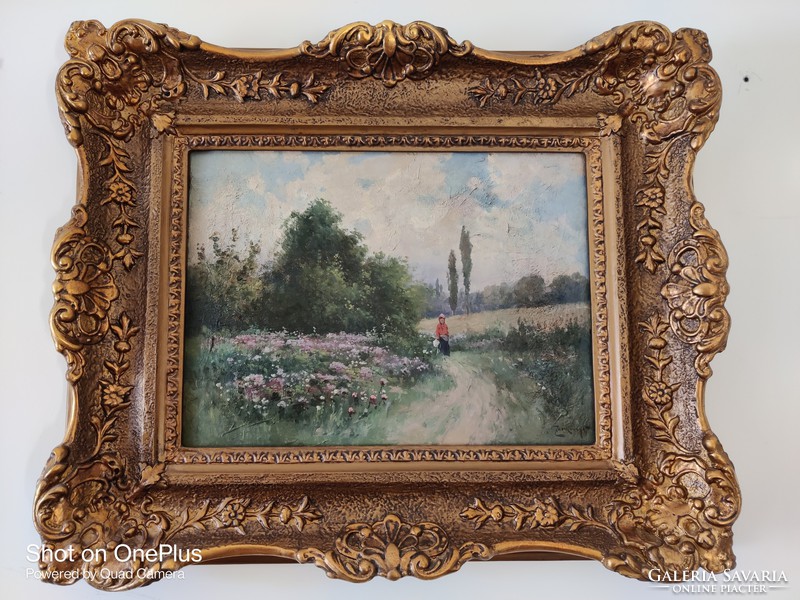 Romantic landscape of Gyula Zorkóczy for sale