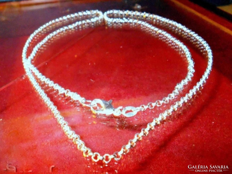 Anker grain marked 925s filled with silver necklace 65 cm
