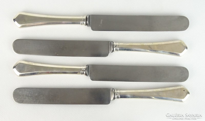 0S264 old marked silver knife set 4 pcs 160 g