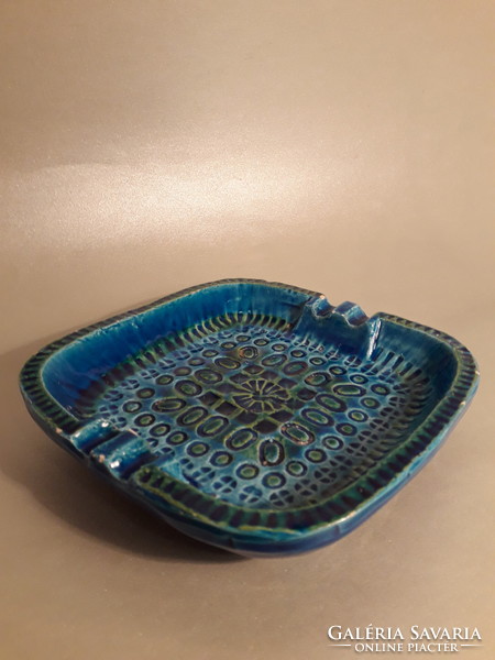 Mid century rimini blue bitossi aldo london ceramic ashtray ashtray