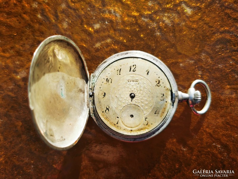 Antique niello silver pocket watch