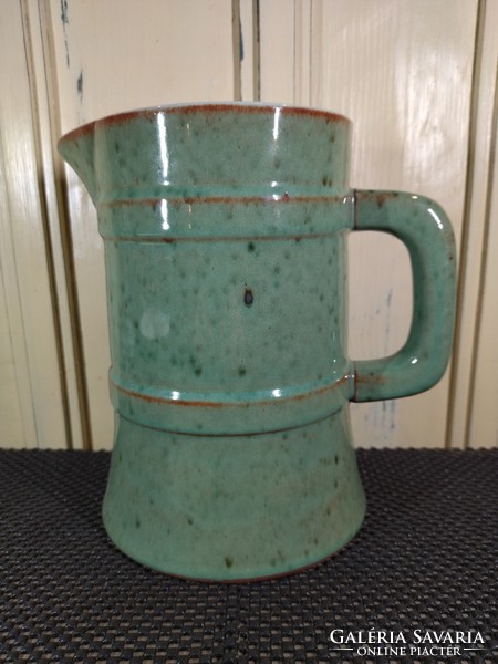 Glazed ceramic jug