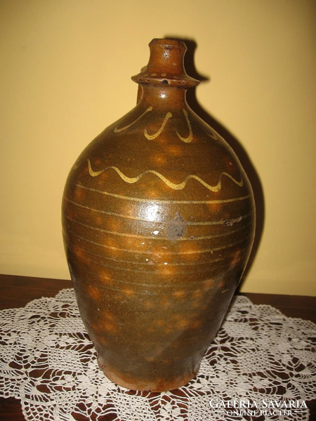 Large old folk drinking jug 31 cm