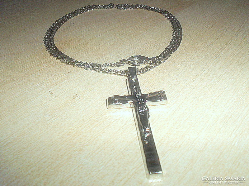 Prestigious stainless steel body cross men's quality necklace