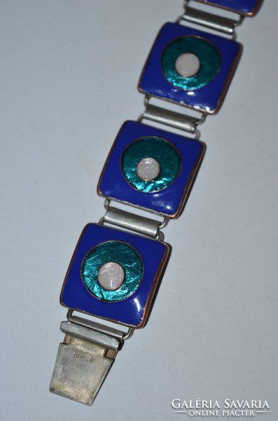 Fire enamel bracelet