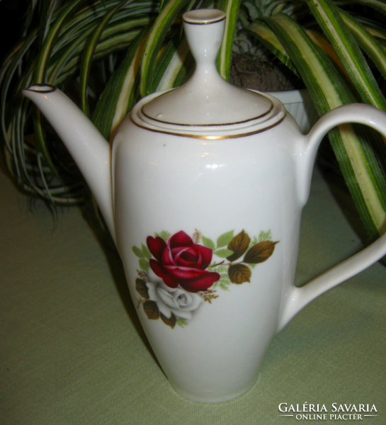 Old rose tea coffee pot