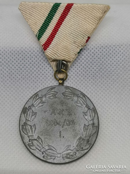 Old sports medal with chest strap 1964/65