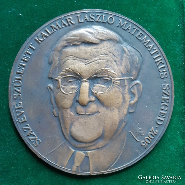 Michael Fritz: mathematician László squid, 2005, bronze plaque