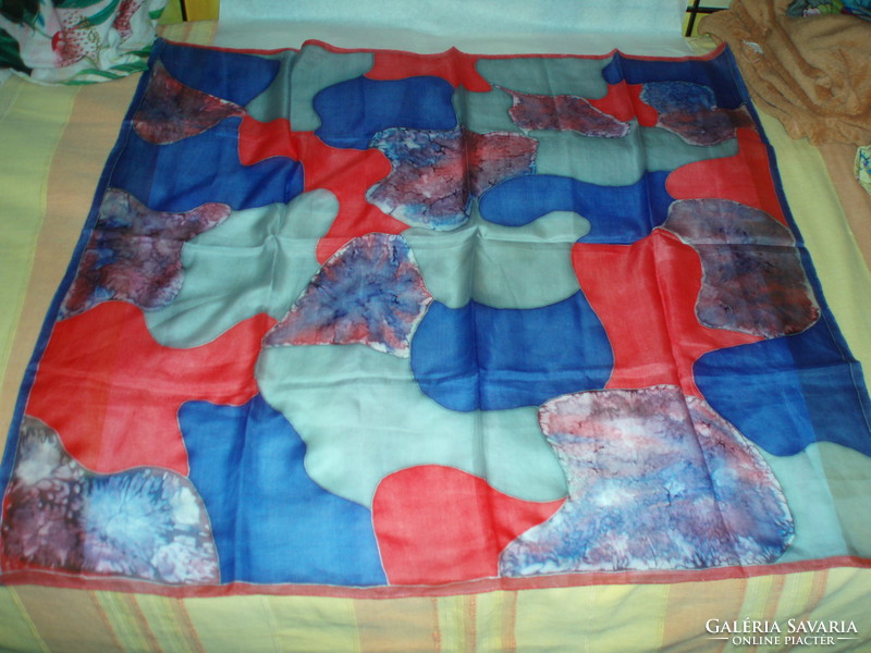 Vintage genuine silk scarf