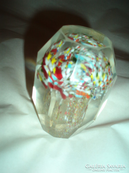 Vintage Murano polished leaf weight