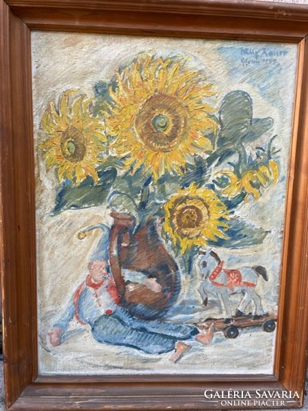 Sunflower oil still life