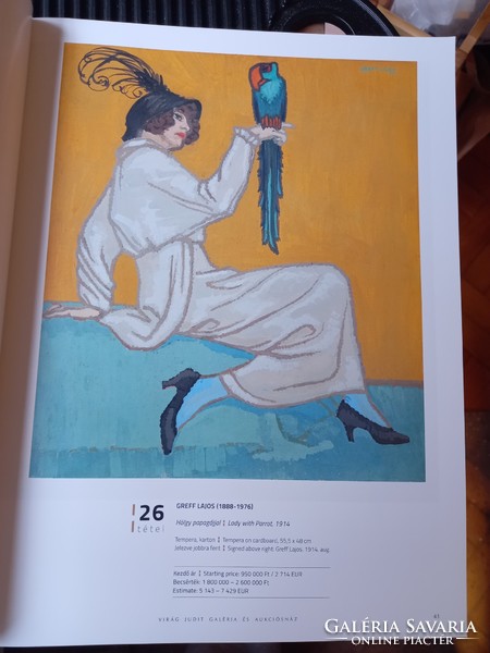 Art deco, cubist paintings: flower judit auction catalog, October 2021 - Hungarian painters