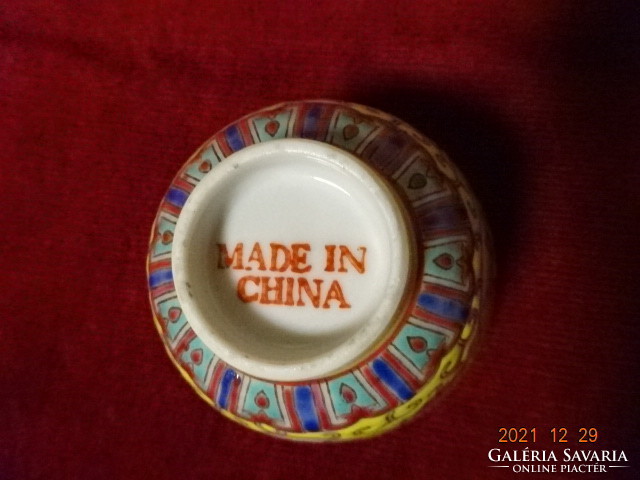 Chinese porcelain teacup, 7.3 cm in diameter and 5.3 cm high. He has! Jókai.