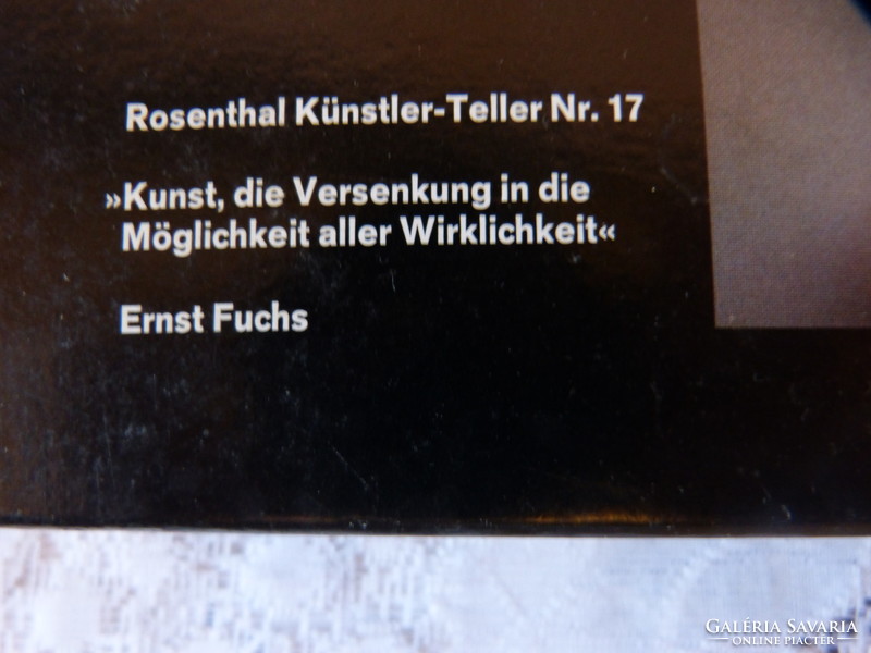 Rosenthal / E.Fuschs / gyűjtői művésztál.