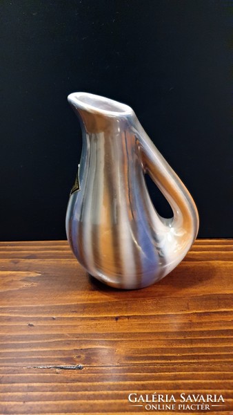 3 pcs. Hungária ceramic craftsman ksz. Retro ceramics. 2 pcs. Bird vase and jug with ears.